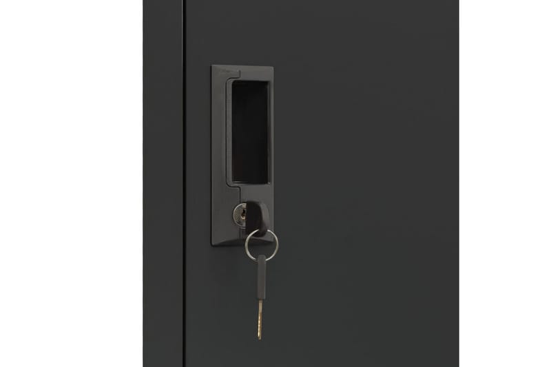 beBasic Förvaringsskåp antracit 38x45x180 cm stål - Förvaring - Skåp - Förvaringsskåp - Kontorsskåp - Dokumentskåp
