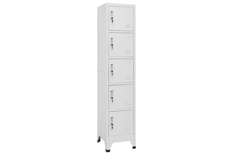 beBasic Förvaringsskåp ljusgrå 38x40x180 cm stål - Förvaring - Skåp - Förvaringsskåp - Kontorsskåp - Dokumentskåp