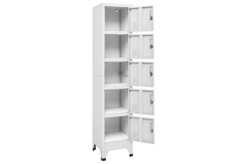 beBasic Förvaringsskåp ljusgrå 38x40x180 cm stål - Förvaring - Skåp - Förvaringsskåp - Kontorsskåp - Dokumentskåp