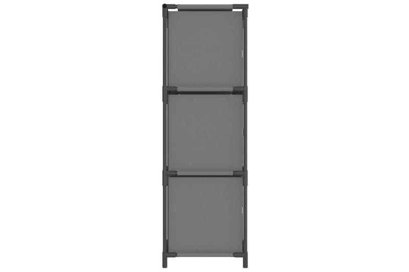 beBasic Förvaringsskåp med 3 tygkorgar grå 34x34x101 cm stål - Förvaring - Skåp - Förvaringsskåp - Kontorsskåp - Dokumentskåp