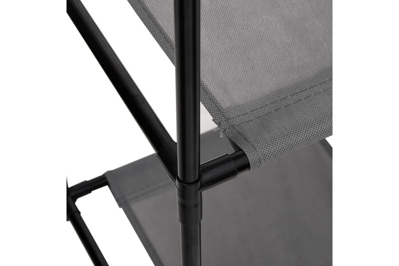 beBasic Förvaringsskåp med 3 tygkorgar grå 34x34x101 cm stål - Förvaring - Skåp - Förvaringsskåp - Kontorsskåp - Dokumentskåp
