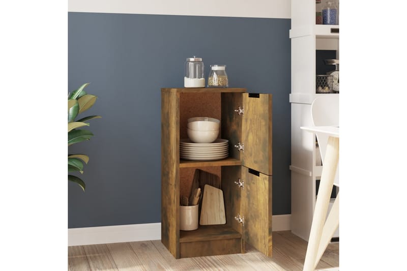 beBasic Förvaringsskåp rökfärgad ek 30x30x70 cm konstruerat trä - Förvaring - Skåp - Förvaringsskåp - Kontorsskåp - Dokumentskåp