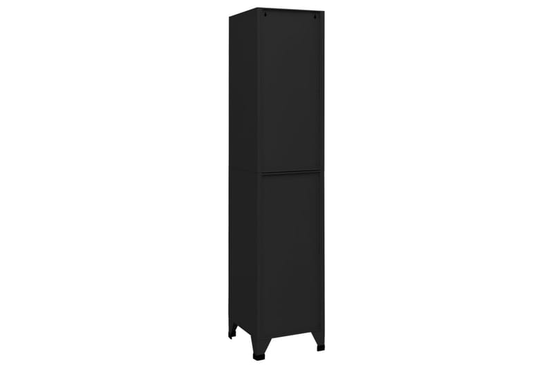 beBasic Förvaringsskåp svart 38x40x180 cm stål - Förvaring - Skåp - Förvaringsskåp - Kontorsskåp - Dokumentskåp