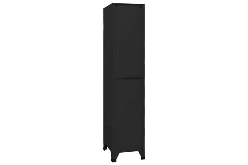 beBasic Förvaringsskåp svart 38x45x180 cm stål - Förvaring - Skåp - Förvaringsskåp - Kontorsskåp - Dokumentskåp
