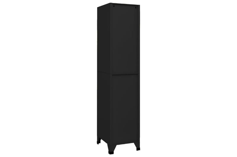 beBasic Förvaringsskåp svart 38x45x180 cm stål - Förvaring - Skåp - Förvaringsskåp - Kontorsskåp - Dokumentskåp