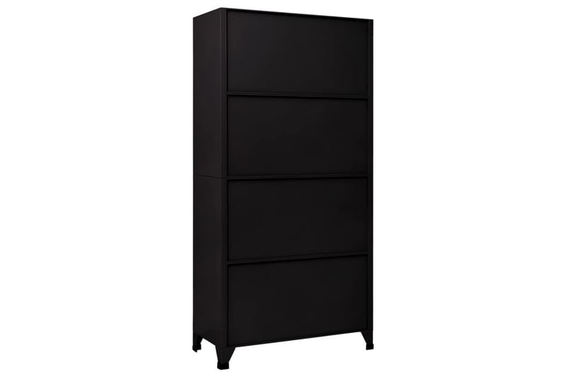 beBasic Förvaringsskåp svart 90x40x180 cm stål - Förvaring - Skåp - Förvaringsskåp - Kontorsskåp - Dokumentskåp