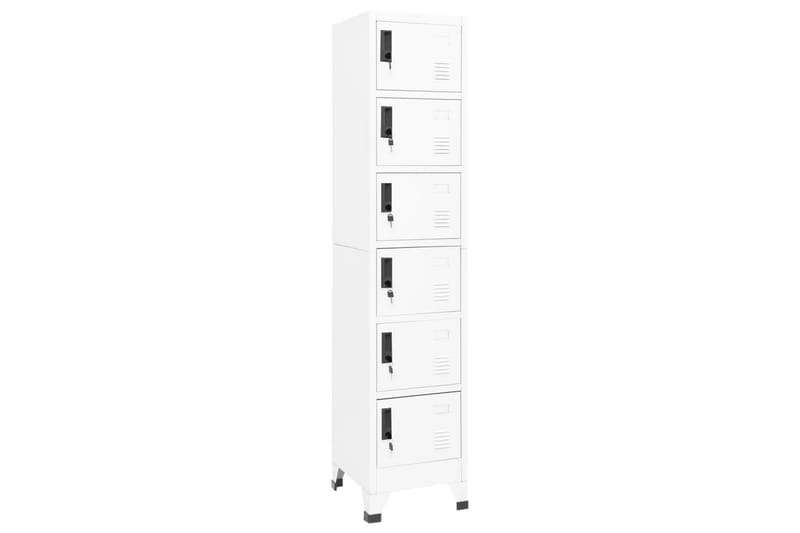 beBasic Förvaringsskåp vit 38x40x180 cm stål - Förvaring - Skåp - Förvaringsskåp - Kontorsskåp - Dokumentskåp