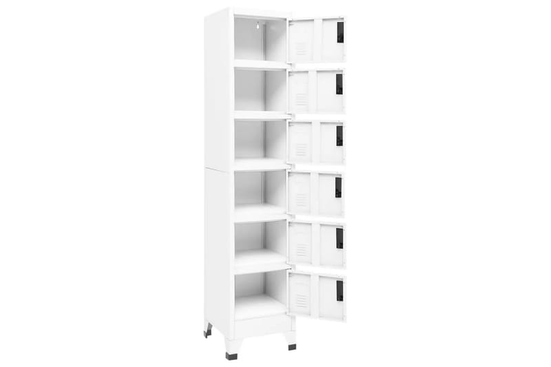 beBasic Förvaringsskåp vit 38x40x180 cm stål - Förvaring - Skåp - Förvaringsskåp - Kontorsskåp - Dokumentskåp