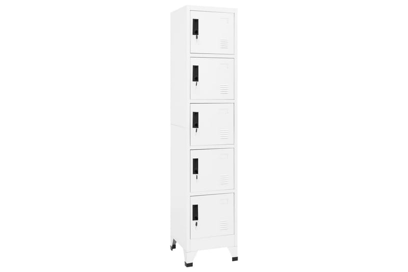 beBasic Förvaringsskåp vit 38x40x180 cm stål - Förvaring - Skåp - Förvaringsskåp - Kontorsskåp - Dokumentskåp