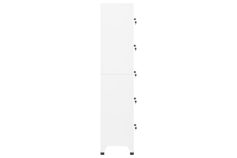 beBasic Förvaringsskåp vit 38x40x180 cm stål - Förvaring - Skåp - Förvaringsskåp - Kontorsskåp - Dokumentskåp