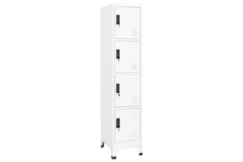 beBasic Förvaringsskåp vit 38x45x180 cm stål - Förvaring - Skåp - Förvaringsskåp - Kontorsskåp - Dokumentskåp