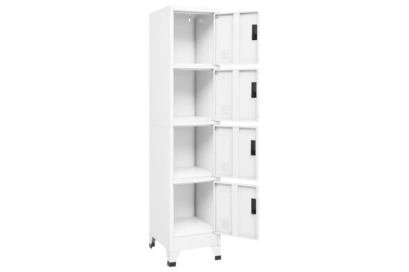 beBasic Förvaringsskåp vit 38x45x180 cm stål - Förvaring - Skåp - Förvaringsskåp - Kontorsskåp - Dokumentskåp