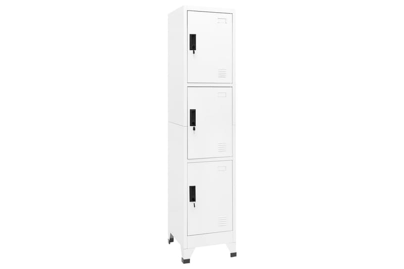 beBasic Förvaringsskåp vit 38x45x180 cm stål - Förvaring - Skåp - Förvaringsskåp - Kontorsskåp - Dokumentskåp
