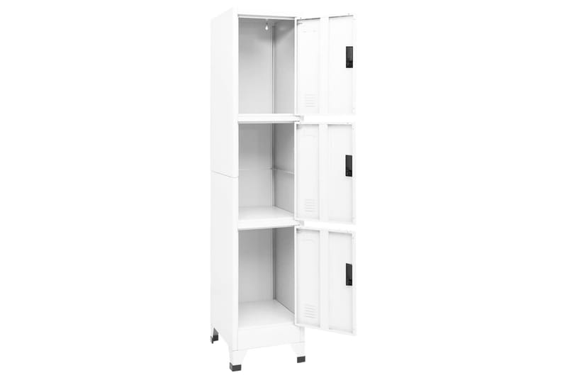 beBasic Förvaringsskåp vit 38x45x180 cm stål - Förvaring - Skåp - Förvaringsskåp - Kontorsskåp - Dokumentskåp