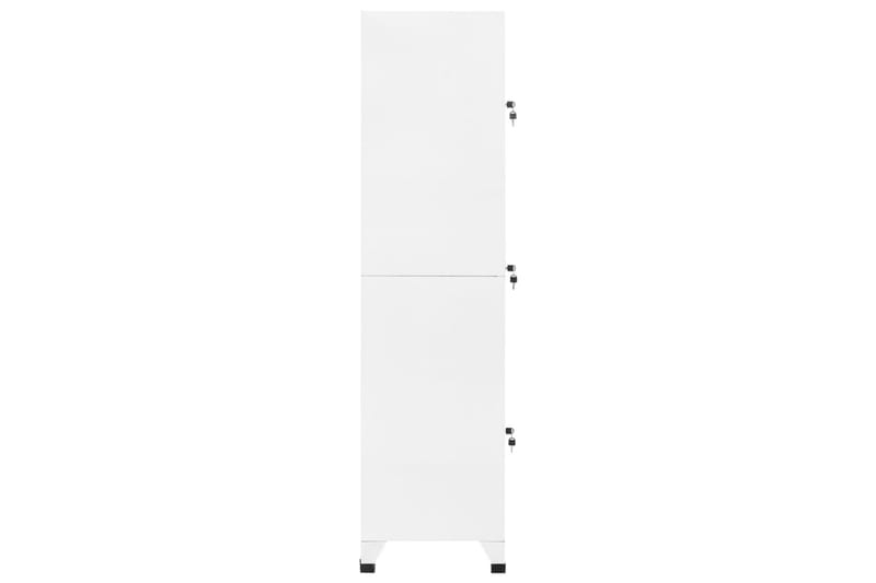 beBasic Förvaringsskåp vit 38x45x180 cm stål - Dokumentskåp