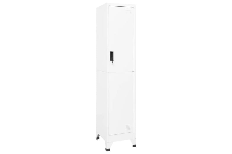 beBasic Förvaringsskåp vit 38x45x180 cm stål - Förvaring - Skåp - Förvaringsskåp - Kontorsskåp - Dokumentskåp