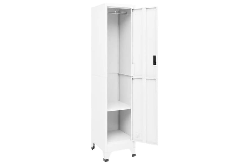 beBasic Förvaringsskåp vit 38x45x180 cm stål - Förvaring - Skåp - Förvaringsskåp - Kontorsskåp - Dokumentskåp