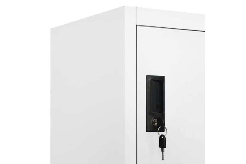 beBasic Förvaringsskåp vit 90x40x180 cm stål - Förvaring - Skåp - Förvaringsskåp - Kontorsskåp - Dokumentskåp