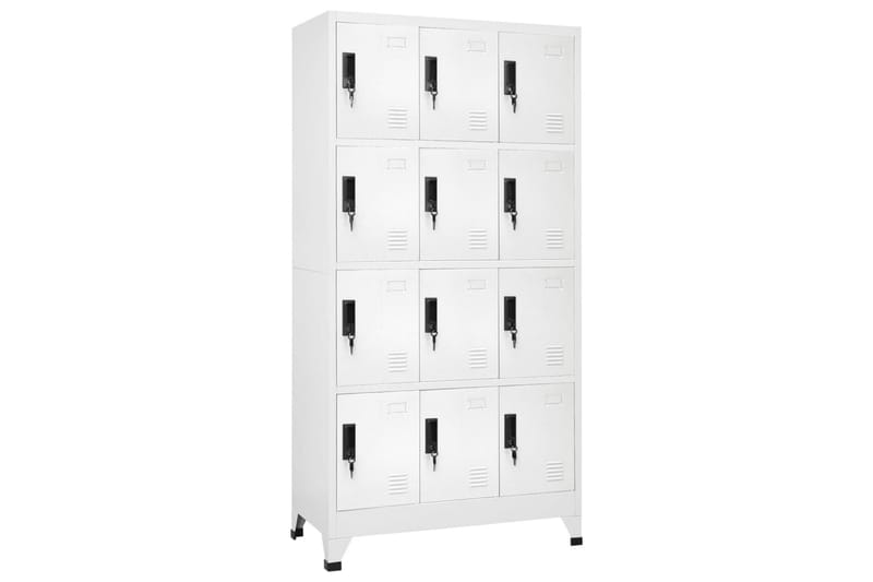 beBasic Förvaringsskåp vit 90x45x180 cm stål - Förvaring - Skåp - Förvaringsskåp - Kontorsskåp - Dokumentskåp