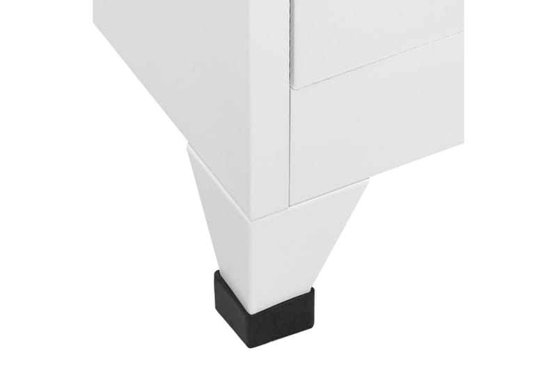 beBasic Förvaringsskåp vit 90x45x180 cm stål - Förvaring - Skåp - Förvaringsskåp - Kontorsskåp - Dokumentskåp