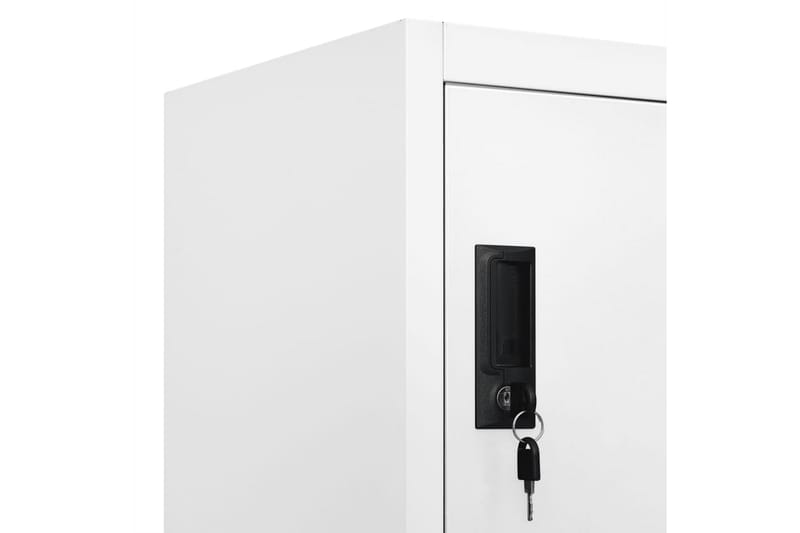 beBasic Förvaringsskåp vit 90x45x180 cm stål - Förvaring - Skåp - Förvaringsskåp - Kontorsskåp - Dokumentskåp