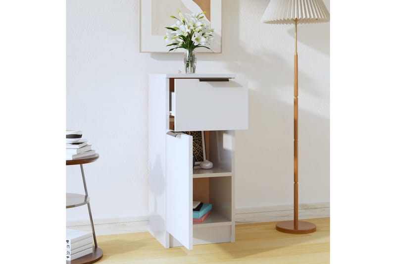 beBasic Förvaringsskåp vit högglans 30x30x70 cm konstruerat trä - Förvaring - Skåp - Förvaringsskåp - Kontorsskåp - Dokumentskåp