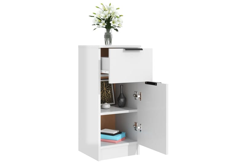 beBasic Förvaringsskåp vit högglans 30x30x70 cm konstruerat trä - Förvaring - Skåp - Förvaringsskåp - Kontorsskåp - Dokumentskåp