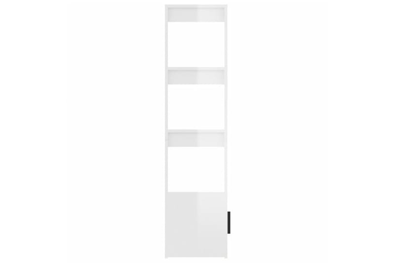 beBasic Förvaringsskåp vit högglans 80x30x119,5 cm konstruerat trä - Dokumentskåp