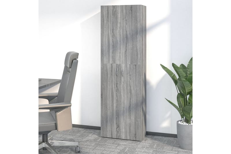 beBasic Kontorsskåp grå sonoma 60x32x190 cm konstruerat trä - Förvaring - Skåp - Förvaringsskåp - Kontorsskåp - Arkivskåp & hängmappsskåp