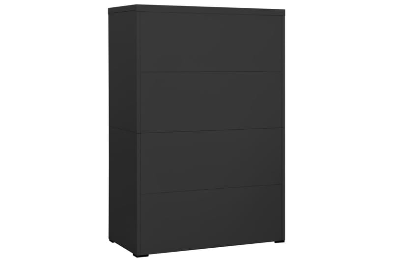 Dokumentskåp antracit 90x46x134 cm stål - Antracit - Förvaring - Skåp - Förvaringsskåp - Kontorsskåp - Dokumentskåp