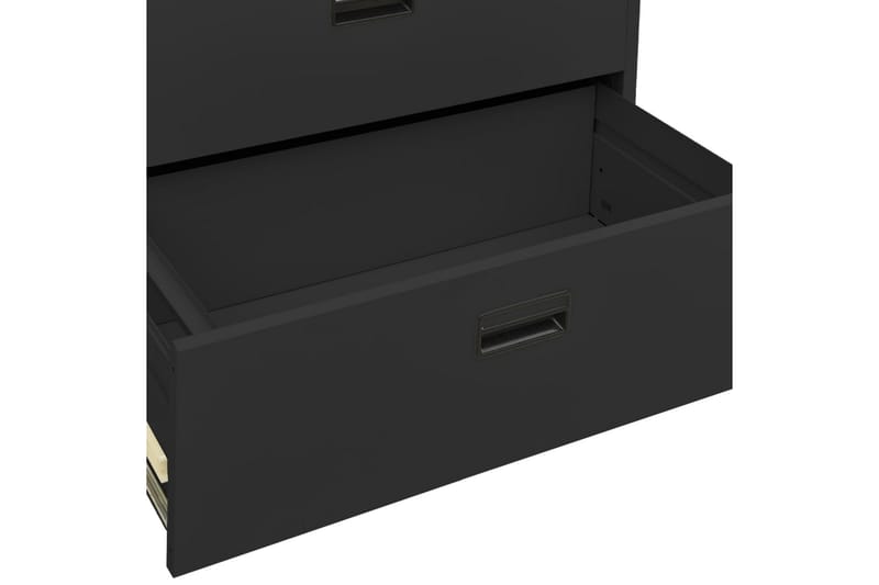 Dokumentskåp antracit 90x46x164 cm stål - Antracit - Förvaring - Skåp - Förvaringsskåp - Kontorsskåp - Dokumentskåp