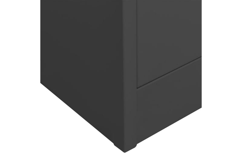 Dokumentskåp antracit 90x40x180 cm stål - Grå - Förvaring - Skåp - Förvaringsskåp - Kontorsskåp - Dokumentskåp
