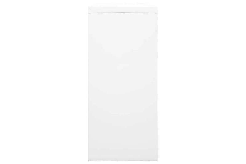 Dokumentskåp med skjutdörr vit 90x40x90 cm stål - Vit - Förvaring - Skåp - Förvaringsskåp - Kontorsskåp - Dokumentskåp