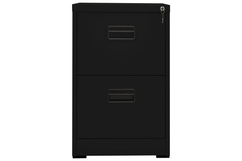 Dokumentskåp svart 46x62x72,5 cm stål - Svart - Förvaring - Skåp - Förvaringsskåp - Kontorsskåp - Dokumentskåp