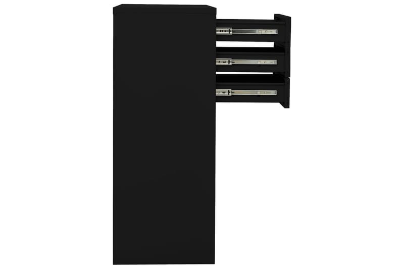 Dokumentskåp svart 90x40x102 cm stål - Svart - Förvaring - Skåp - Förvaringsskåp - Kontorsskåp - Dokumentskåp