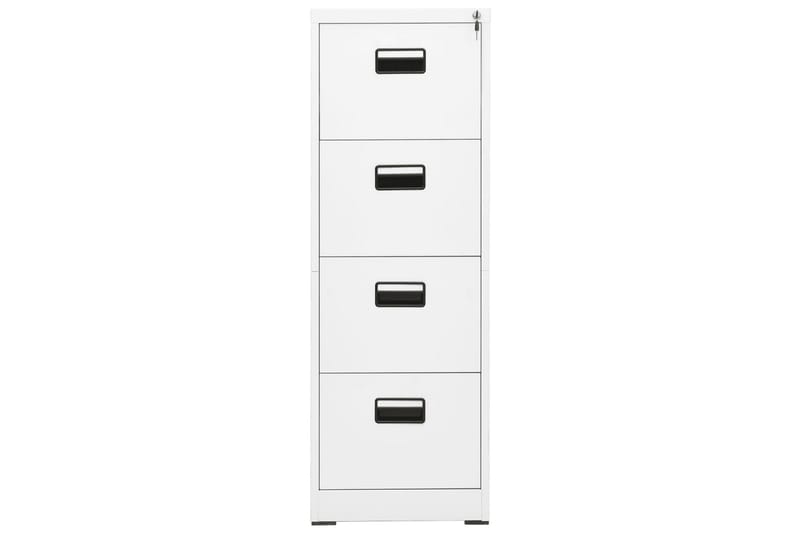 Dokumentskåp vit 46x62x133 cm stål - Vit - Förvaring - Skåp - Förvaringsskåp - Kontorsskåp - Dokumentskåp