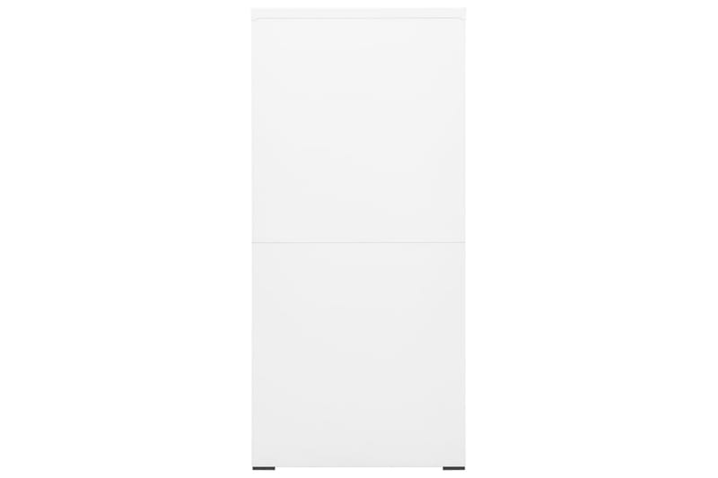 Dokumentskåp vit 46x62x133 cm stål - Vit - Dokumentskåp