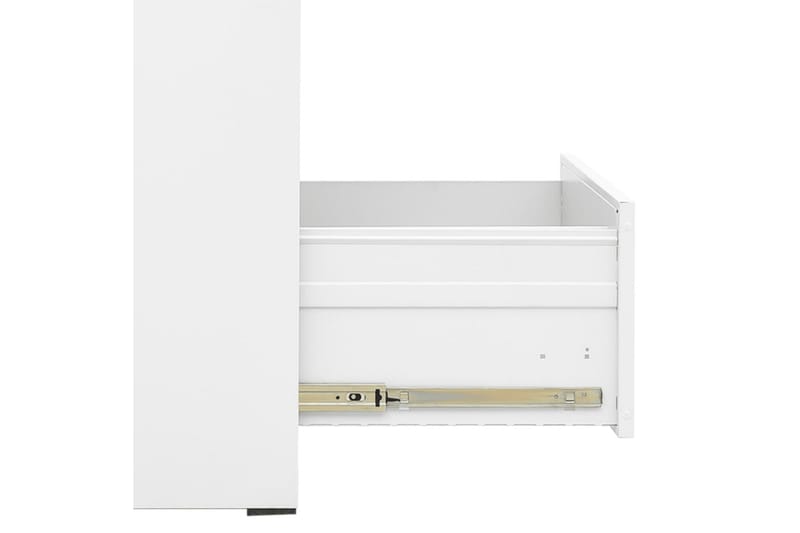 Dokumentskåp vit 46x62x133 cm stål - Vit - Förvaring - Skåp - Förvaringsskåp - Kontorsskåp - Dokumentskåp