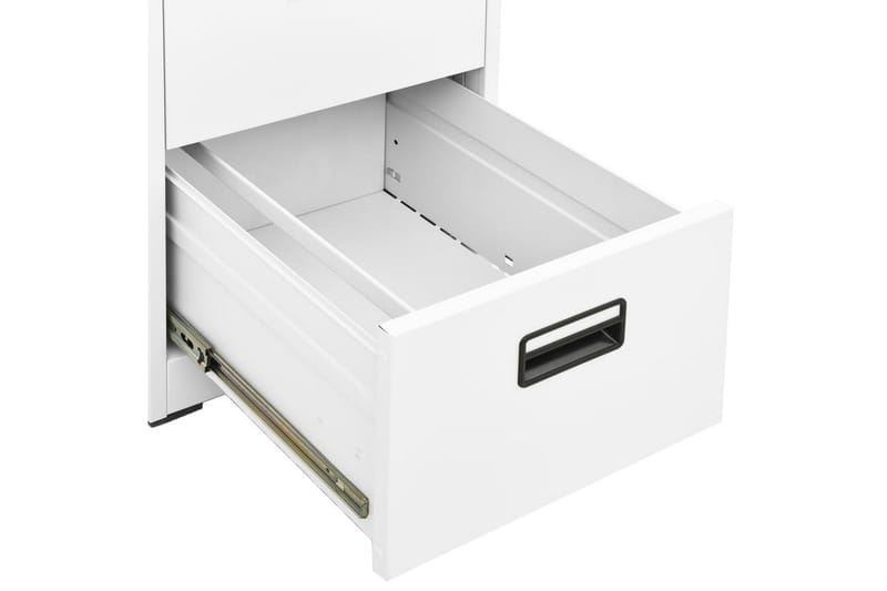 Dokumentskåp vit 46x62x133 cm stål - Vit - Förvaring - Skåp - Förvaringsskåp - Kontorsskåp - Dokumentskåp