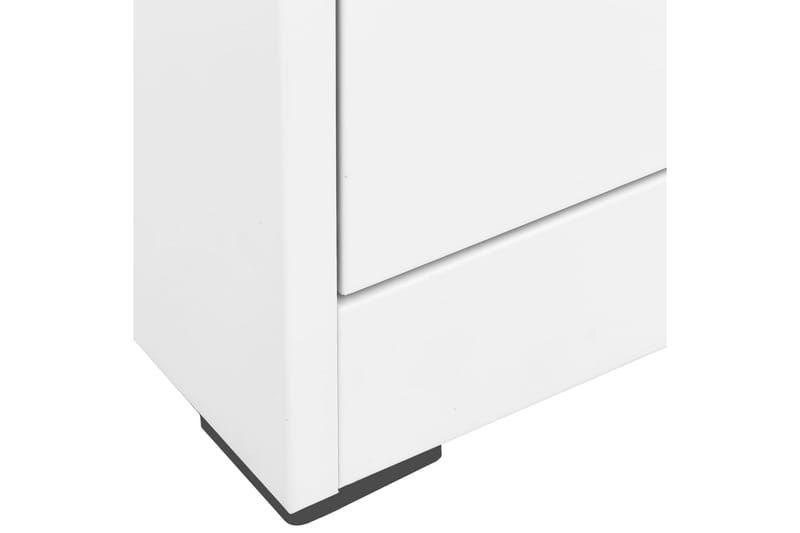 Dokumentskåp vit 46x62x133 cm stål - Vit - Förvaring - Skåp - Förvaringsskåp - Kontorsskåp - Dokumentskåp
