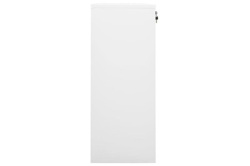 Dokumentskåp vit 90x40x102 cm stål - Vit - Dokumentskåp