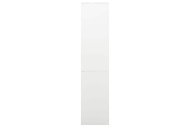 Dokumentskåp vit 90x40x180 cm stål - Vit - Förvaring - Skåp - Förvaringsskåp - Kontorsskåp - Dokumentskåp