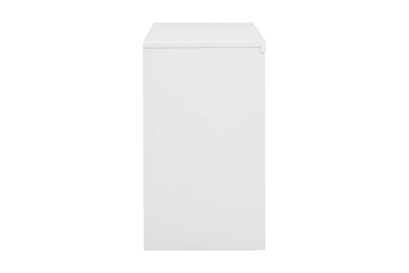 Dokumentskåp vit 90x40x70 cm stål - Vit - Dokumentskåp