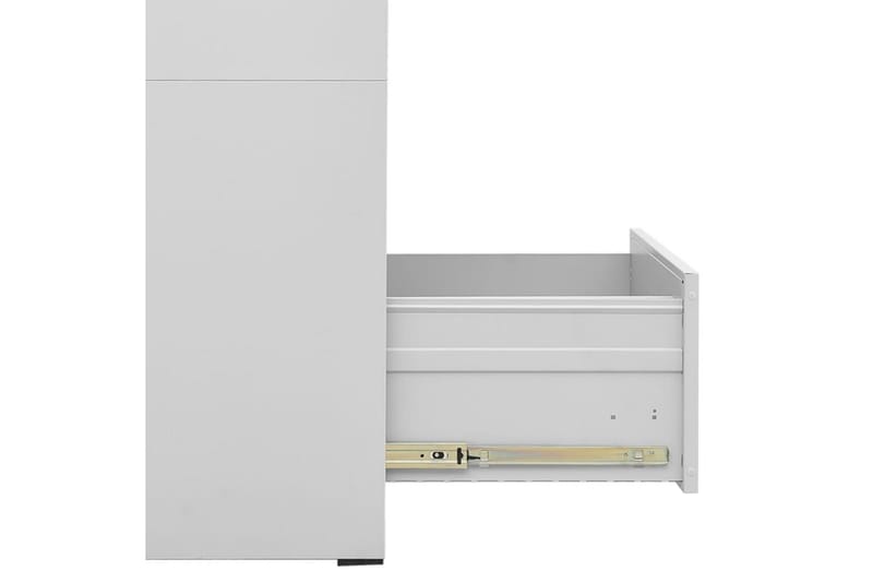 Dokumentskåp ljusgrå 46x62x72,5 cm stål - Ljusgrå - Förvaring - Skåp - Förvaringsskåp - Kontorsskåp - Dokumentskåp
