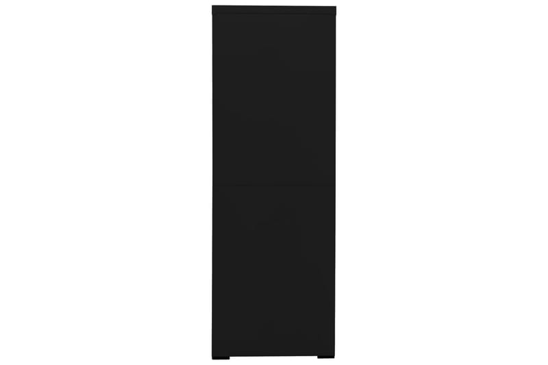 Dokumentskåp svart 90x46x134 cm stål - Svart - Dokumentskåp