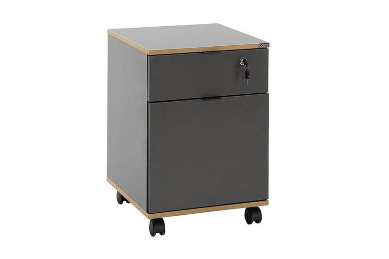 Flerfunktionsskåp Noriorsteadra Antracit / Ek, Gråfärgat trä/Antracit