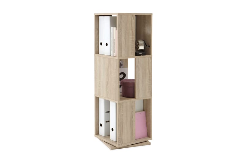 FMD Roterbart dokumentskåp öppen 34x34x108 cm ek - Beige - Dokumentskåp