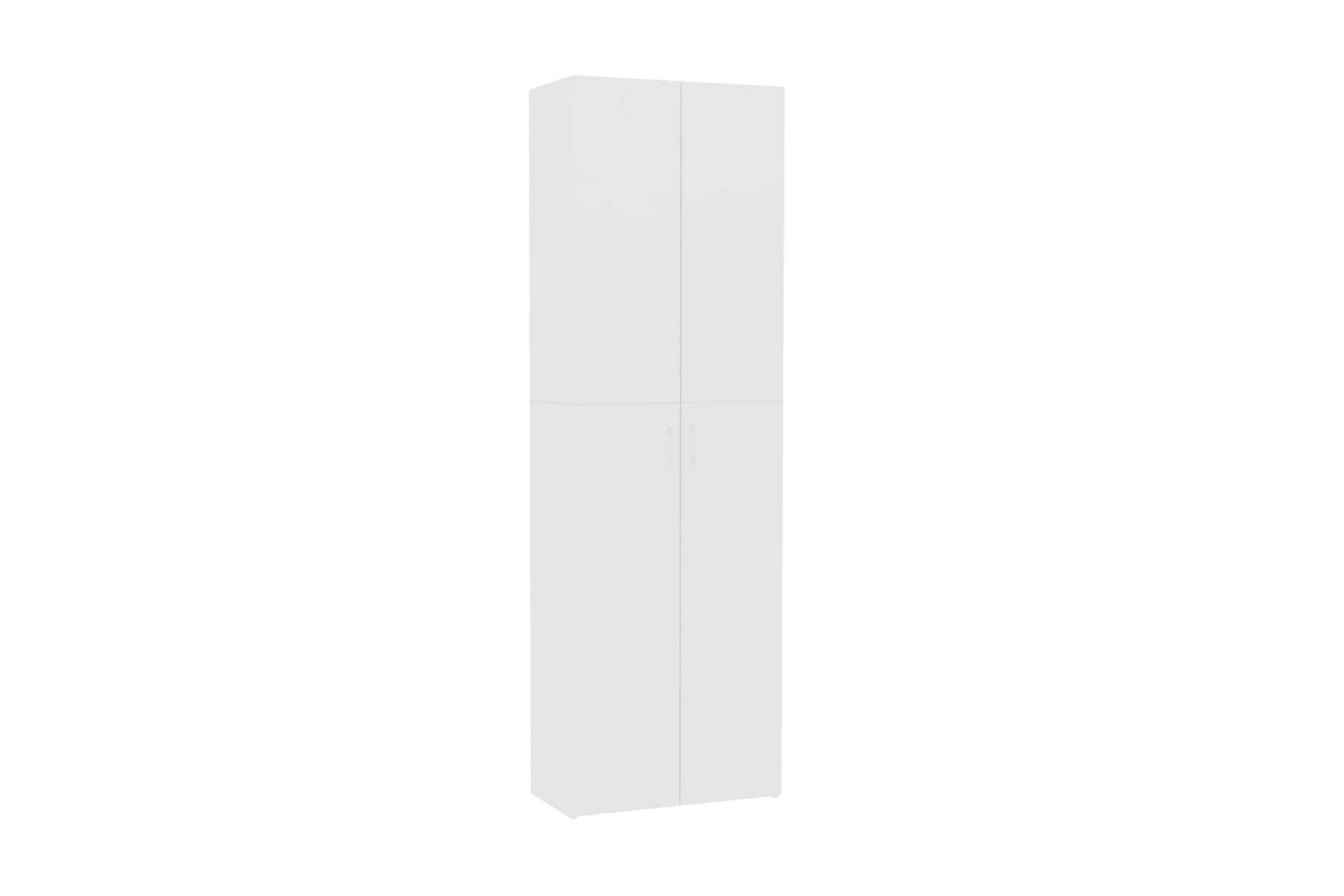 Kontorsskåp vit 60x32x190 cm spånskiva – Vit