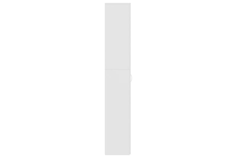 Kontorsskåp vit högglans 60x32x190 cm spånskiva - Vit - Dokumentskåp