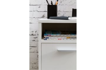 Rullkontejner Wohnling förvaringsbricka, 1 dörr, folierad spånskiva med hjul, modern stil Vit - Vit - Förvaring - Kontorsförvaring - Hurtsar